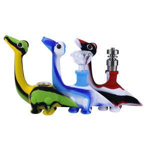 Food Grade Silicone Dinosaur Pipe Cartoon Shape