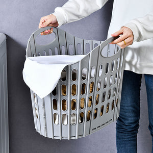 Plastic Household Toilet Folding Dirty Laundry Basket